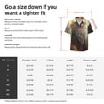 thumbnail image 5 of Xecao Mystic Fox With Halo Men's Casual Short-sleeved Shirt, a button-up collared shirt with a pocket-4X-Large, 5 of 5