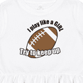thumbnail image 4 of Inktastic Football Like a Girl Girls Toddler Dress, 4 of 5
