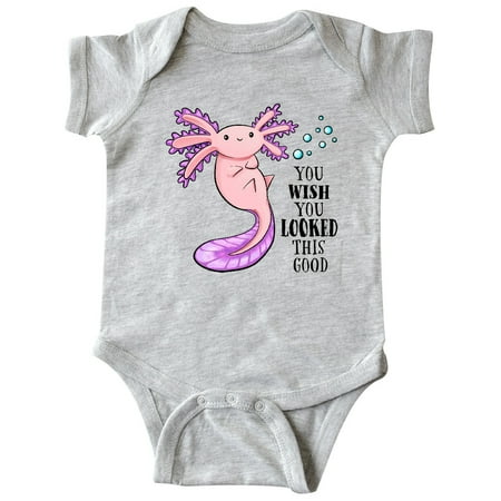 

Inktastic You Wish You Looked This Good- cute axolotl Gift Baby Boy or Baby Girl Bodysuit