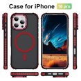 thumbnail image 5 of ELEHOLD Case for iPhone 16 Pro Max, Matte Skin Feeling Magnetic Case with Adjustable Camera Stand,Red, 5 of 9