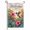 B, variant on XaaKee Garden Flag Hummingbird Hovering Over Pink Hibiscus Blossoms Yard Flags Double-sided High-Quality White Linen Summer Garden Flag Small Garden Flags 12x18Inch