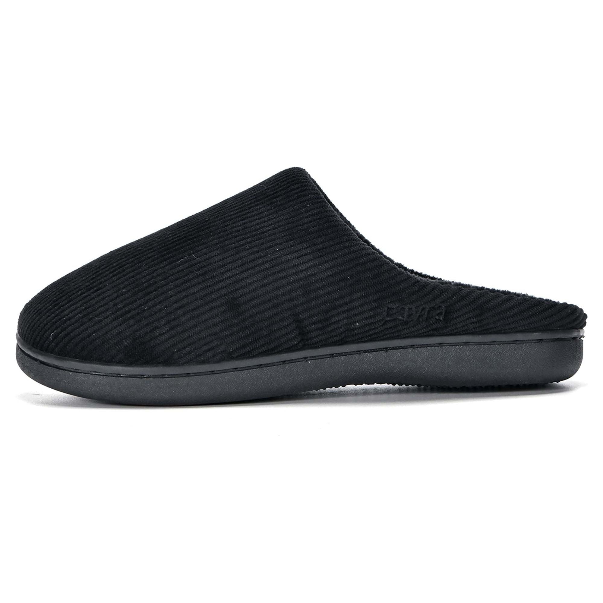 NWT Men’s Memory foam Corduroy Moccasin Slippers with faux fur lining size 7-8 LAVRA Adults Non-Slip Memory Foam Slippers, Unisex Corduroy  main image 2