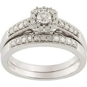 1/2 CT. T.W. Diamond 10kt. White Gold Bridal Set