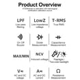thumbnail image 3 of Auto Multimeter ABS Voltage Tester with Flashlight for Automotive (HT206A), 3 of 8