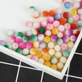 thumbnail image 5 of U8MO 50pcs 10mm Round Bubbles Colorful ABS Plastic Imitation Pearl Loose Beads-Rose, 5 of 7