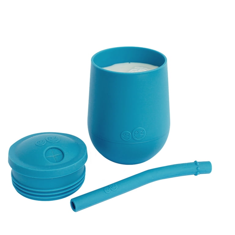 Natural Grip Silicone Training Cup - 2 Pack - Blue & Smoke