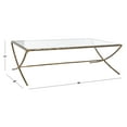 thumbnail image 3 of SAFAVIEH Couture Debbie Modern Metal Coffee Table, Brass, 3 of 10