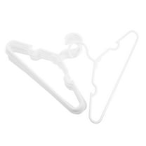 Masteelf  50 Pcs Children Hanger Coat Hangers Clothes Baby Girl White