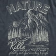 thumbnail image 2 of Mens Funny T Shirts Nature Kills Sarcastic Camping Graphic Novelty Tee for Men Graphic Tees, 2 of 9