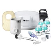 Angle View: Tommee Tippee Advanced Anti-Colic Baby Bottle Complete Feeding & Gift Set, White