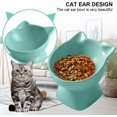 thumbnail image 4 of Cuencos elevados de cerámica para gatos, cuenco inclinado para comida y agua para gatos para proteger la columna vertebral, 4 of 5