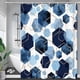 thumbnail image 3 of Cortina de baño impermeable con decoración de arte geométrico, juegos de cortinas de ducha de tela abstracta para decoración del hogar, 3 of 5
