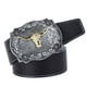 thumbnail image 5 of Jumpingount Cinturones de hombre Cabeza de botón de plata Multifuncional Clásico Elegante Diseño elegante Durable Ajustable Cinturón de mezclilla Tipo 1 2piezas Jumpingount  CBP572761, 5 of 6