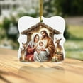 thumbnail image 2 of dajkiuy Acrylic Nativity Scene Ornaments, 3.15" Christmas Tree Nativity Scene Hanging Ornaments, The Birth of Jesus Decor, Religious Gifts for Christian & Family, 2 of 5