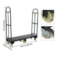 thumbnail image 2 of 2000lbs Heavy Duty Steel Dolly U-Boat Utility Material Cart Platform Hand Truck, 2 of 12