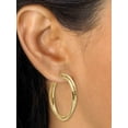 thumbnail image 3 of PalmBeach Jewelry Rose Ion-Plated and Gold Ion-Plated Stainless Steel Hoop Earrings Set, 3 of 7