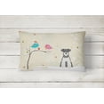 thumbnail image 2 of Carolines Treasures BB2526PW1216 Christmas Presents between Friends Schnauzer - Salt and Pepper Canvas Fabric Decorative, 2 of 3