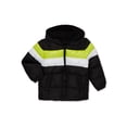 thumbnail image 2 of iXtreme Boys Colorblock Stripe Puffer Jacket, Sizes 4-18, 2 of 4