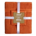 thumbnail image 5 of HURBANE Home Highly Absorbent 6 Pc Orange Bath Combo Set, 5 of 5