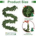thumbnail image 2 of Guvpev 9FT Christmas Garland, Real Touch Cedar Garland for Holiday Decor, Thick & Lush Artificial Greenery Cypress Garland for Mantel, Fireplace, Arches, Staircase, Indoor & Outdoor Xmas Decorations, 2 of 8