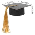 thumbnail image 5 of 10pcs mini gorro de graduación cubo de topes de graduación sombrero de tope de cubo de cubo, 5 of 5