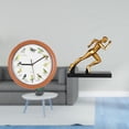 thumbnail image 2 of Reloj De Pared Con Pájaro Cantor, Estatua De Corredor, Figura Moderna, Escultura De Arte Abstracto, Relojes De Pared Decorativos Para Cocina, Hogar, Entrada, Decoración De Mesa., 2 of 8
