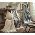 thumbnail image 3 of Peppermint Home Diamond Cotton Tufted Throw Blanket, 50"x 70", Navy, 3 of 5