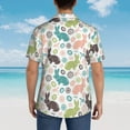 thumbnail image 6 of Xecao Easter Rabbit print Hawaiian shirt - a stylish short-sleeve button-down for men, perfect for casual beach and tropical outings., 6 of 9