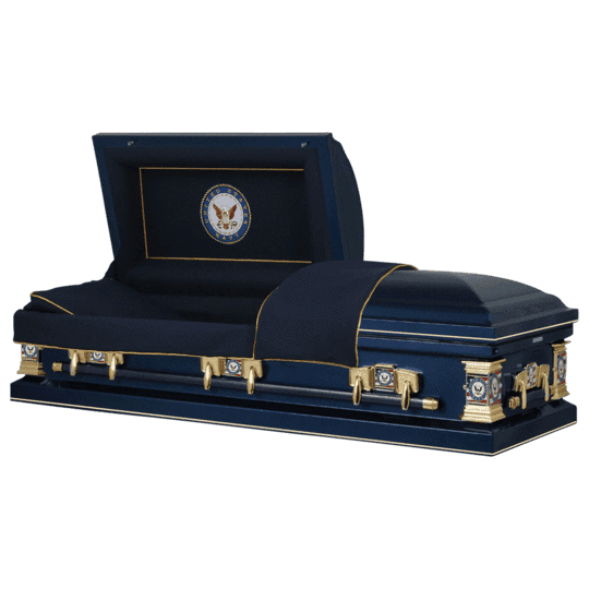 Titan Casket, Veteran Select Series Funeral Casket (Navy) - Walmart.com