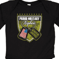 thumbnail image 4 of Inktastic Proud Military Nephew Boys Long Sleeve Baby Bodysuit, 4 of 5