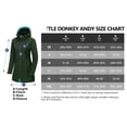 thumbnail image 7 of Little Donkey Andy Women's Softshell Fleece Lined Jacket with Hood Windbreaker Insulated Long Warm Rain Jacket (Dark Green XL), 7 of 7