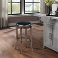 thumbnail image 2 of Boraam Cordova Bar Height Backless Swivel Wood Stool in Cappuccino Finish, 2 of 5