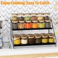 thumbnail image 6 of Bemico 4 Tier Spice Rack Spice Organizer for Cabinet, Adjustable Spice Holder Metal Seasoning Shelf for Countertop, Cupboard, Kitchen, 6 of 9