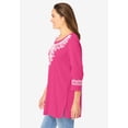 thumbnail image 4 of Woman Within Plus Size Embroidered Knit Tunic, 4 of 6
