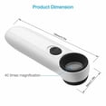 thumbnail image 2 of Lupa 40X con 2 luces LED para inspeccionar mapas, sellos, joyas, 2 of 5