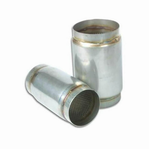 VIBRANT 1769 9 In. Stainless Steel Race Muffler - Silver