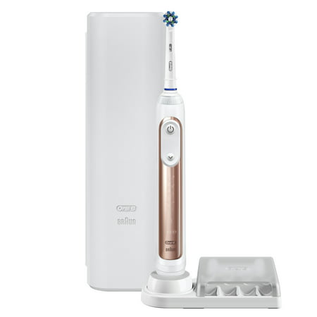 Oral-B 6000 SmartSeries Electric Toothbrush, Powered by Braun, Rose (Braun 5000 Toothbrush Best Price)