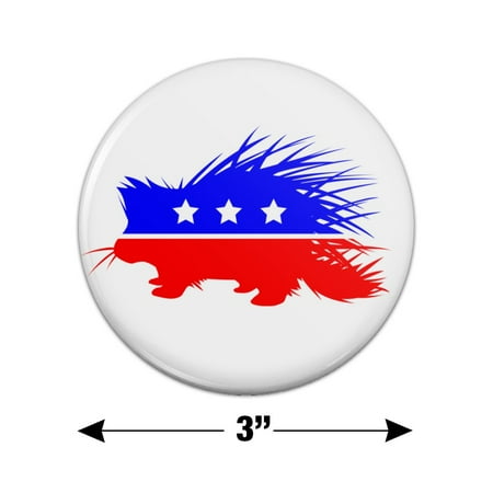 

Libertarian Party Porcupine Kitchen Refrigerator Locker Button Magnet