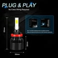 thumbnail image 5 of 6x H9+H11+H11 LED Headlight Fog Light Bulbs 6000K/8000K For Freightliner Cascadia 2008-2017, 5 of 11