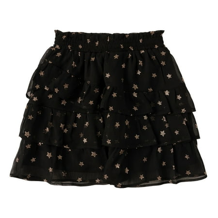 

KIDPIK Girls Gold Star Tiered Skirt Pull On Size: 12 Months - XXL (16)