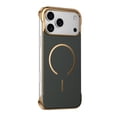 thumbnail image 2 of For iPhone 17 Borderless Phone Case,Fiber Pattern Back,Ultra Slim Shockproof Protection,Frameless Phone Case Cover,Compatible with Mag-Safe,Thin Fit Rugged Phone Case,Green, 2 of 12