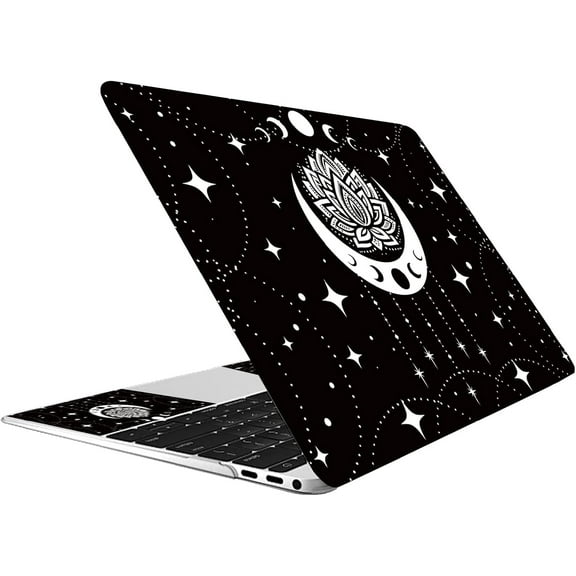 Notebook Skin Sticker 15×10.6In Moon Laptop Decal Sticker Cover Universal Reusable Skin Cover for Laptop Netbook PC Notebook Personalized Art Case Protector Waterproof and Scratch Proof 1set