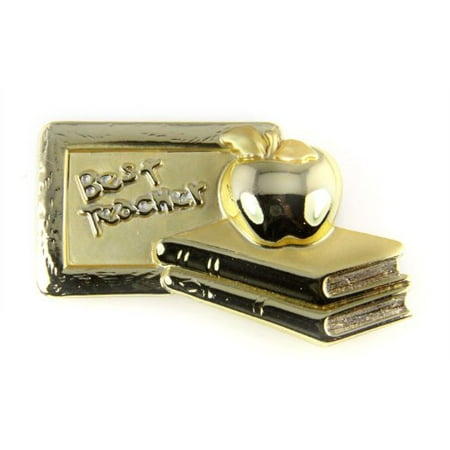 Best Teacher Brooch Pin #1 Teacher Appreciation Gift (Best Push Present Jewelry)