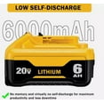 thumbnail image 5 of 20V Battery for Dewalt DCN692B DCN660B DCN662B DCN680N DCN650N, 5 of 9