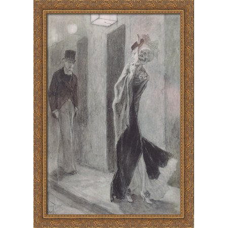 Human Pardon 28x40 Large Gold Ornate Wood Framed Canvas Art by Felicien Rops