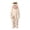 187#Beige, variant on Big mouth monster onesie, monster onesie, warm home loungewear, plush pajamas, funny pajamas (Only Set) Beige XL