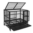 thumbnail image 2 of Walnest 36" Medium Heavy Duty Dog Cage Crate Kennel Metal Pet Playpen Portable w/ Tray, 2 of 14
