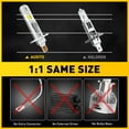 thumbnail image 3 of AUXITO H1 LED Bulb, Upgraded Brighter  H1LED Fog Light Bulbs 6500K White, 1:1 Mini Size No Adapter Required, Non-Polarity Canbus Ready, Pack of 2, 3 of 11