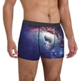 thumbnail image 4 of Cauagu Planets Stars And Galaxies Print Boxer Briefs for Men,Comfortable Breathable Men's Underwear Moisture Wicking Underpants -Medium, 4 of 8