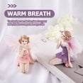 thumbnail image 6 of 2 PCS Flower Fairy Ornament Statue Home Decor Model Child Purple Resin, 6 of 6